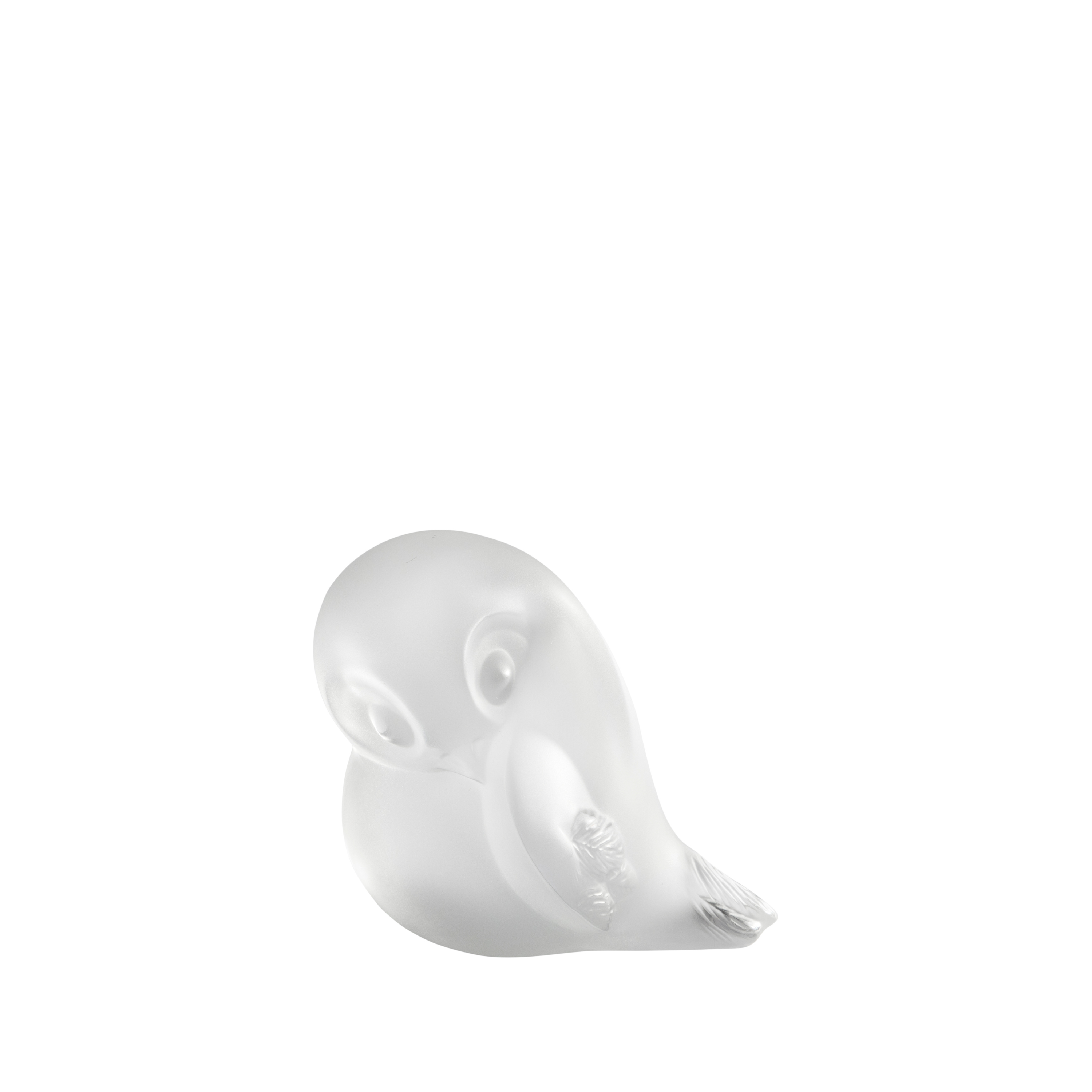 SCULPTURE PIOU-PIOU AILE LEVÉE - CRISTAL INCOLORE