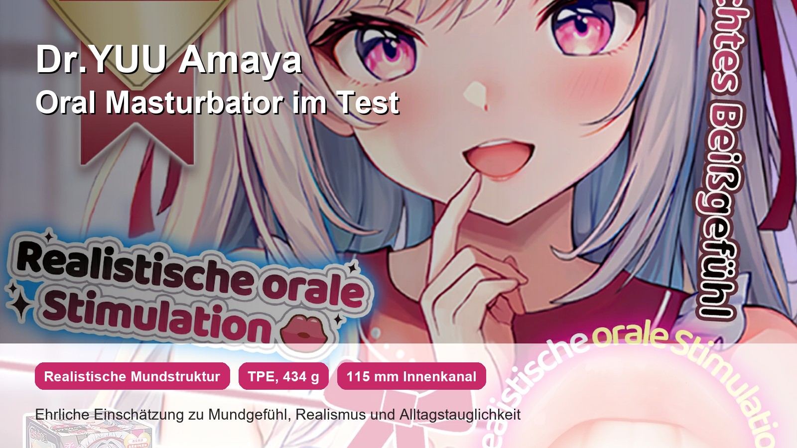 Dr.YUU Amaya Oral Masturbator im Test mit realistischer Mundstruktur