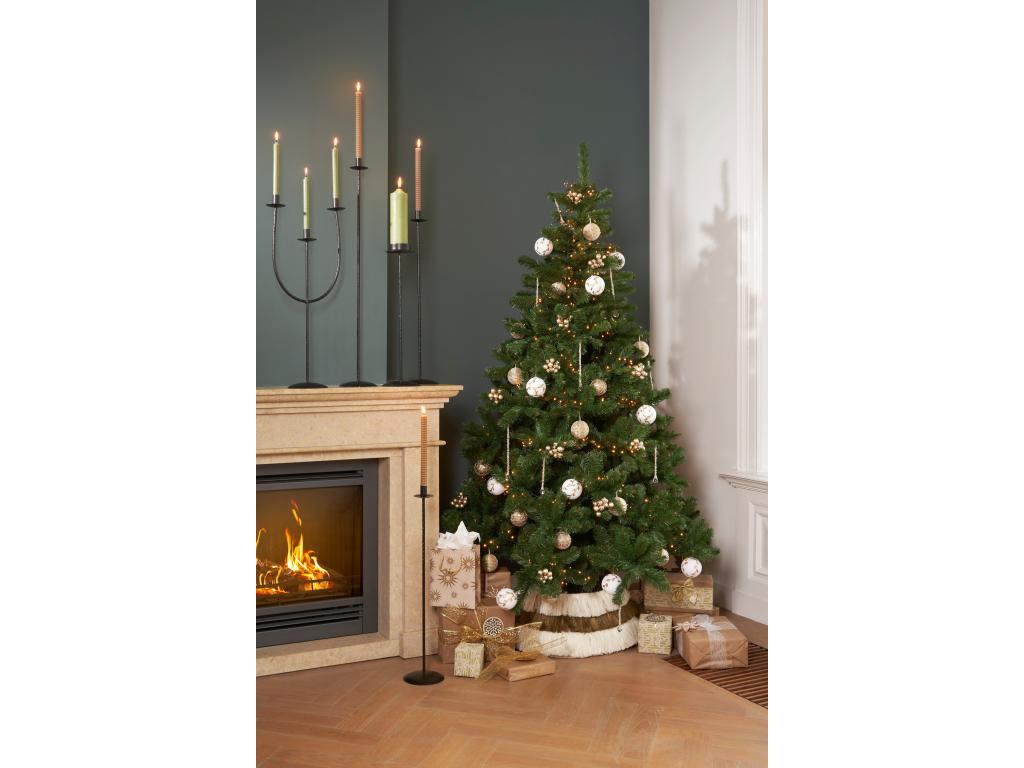 Candelabro de Metal - 90 x 15 - Negro - KANTAS
