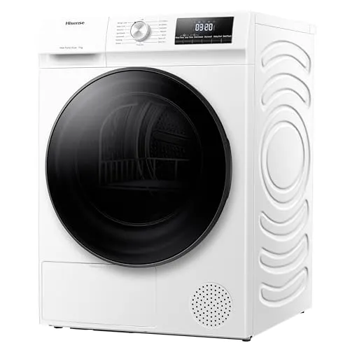 Heat Pump Tumble Dryer 9kg 15 Programmes Auto Dry Steam White 60cm