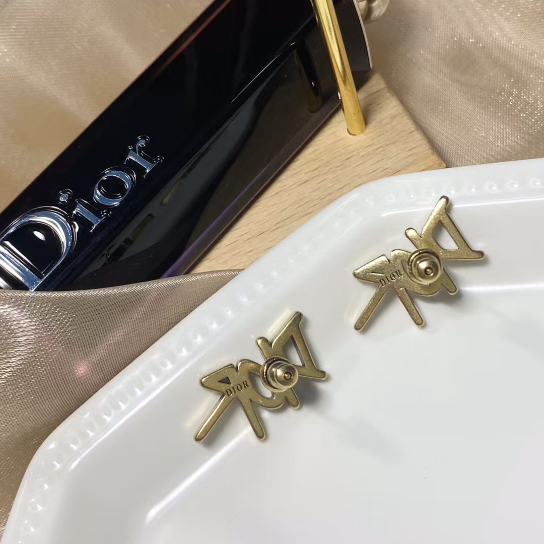 Dior Letters Stud Earrings - Original Replica Club