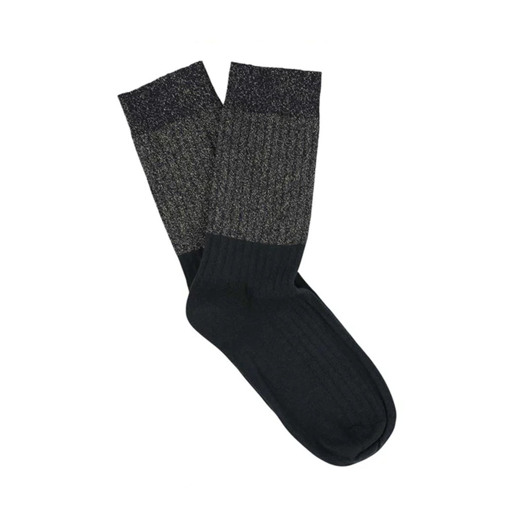 Escuyer - Chaussettes Lurex - Noir doré