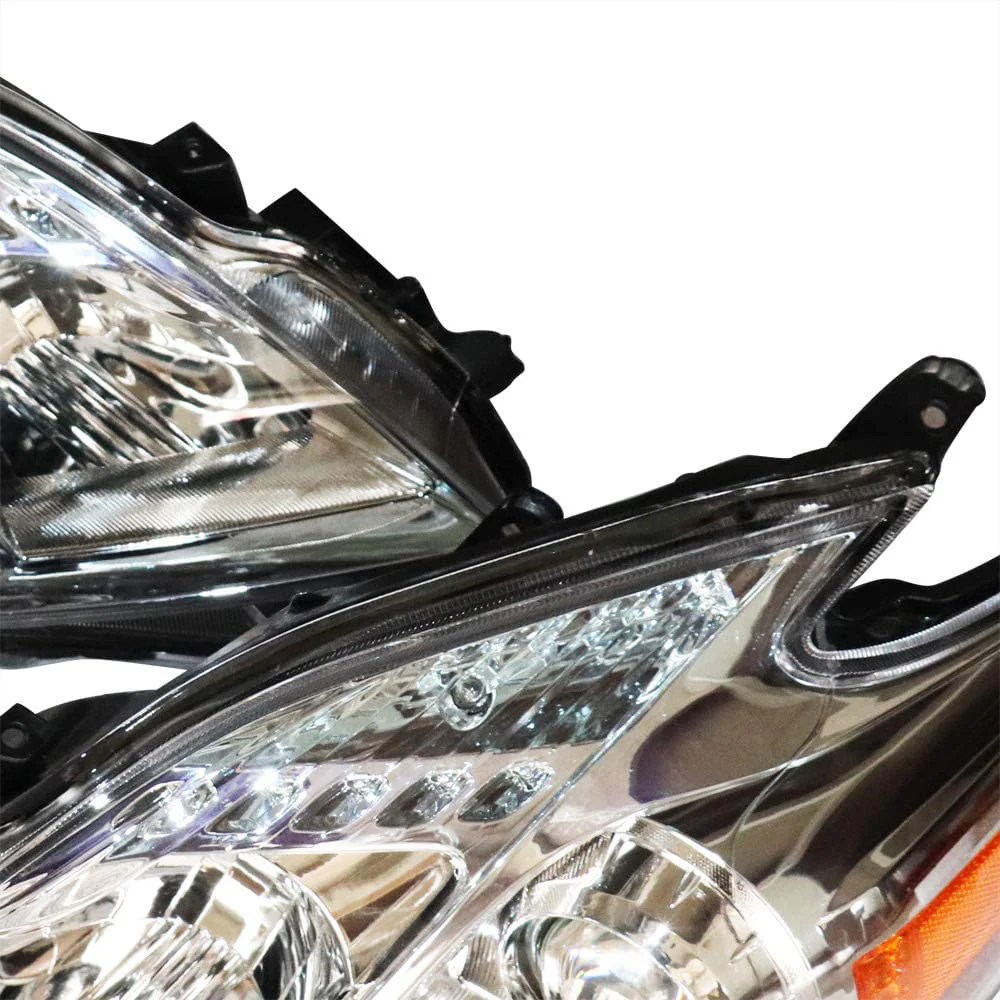 Anqidi Halogen Model LH+RH Headlights Headlamps Assembly Set for 2010-2011 Toyota Prius - Image 7