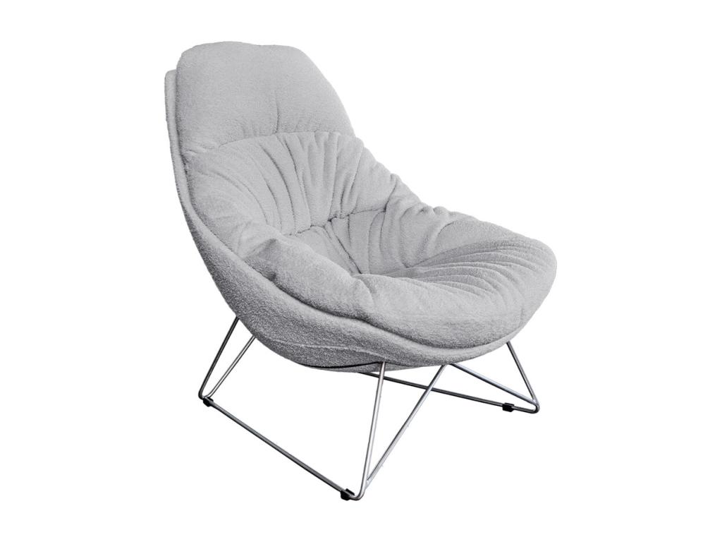 Sillón - Gris tela tejida - Homelyvo