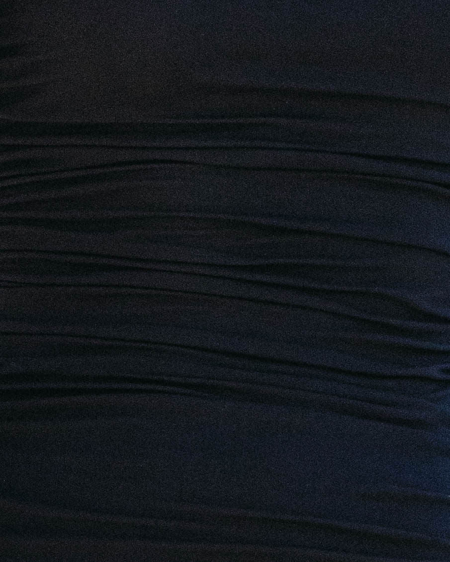 Twas The Night Drape Off The Shoulder Midi Dress - Black - Se7enfashion