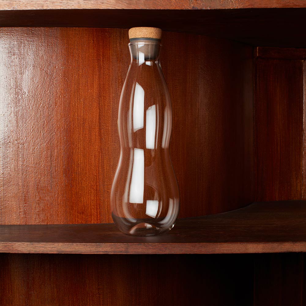 Carafe d'eau en verre purificatrice - 1,1L