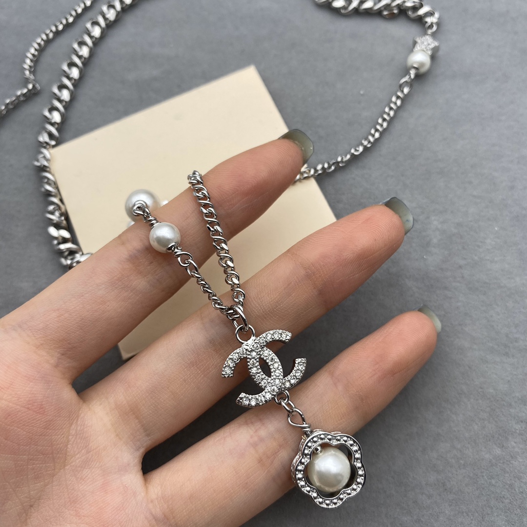 Chanel Flower Enhancer Pearl Bracelet Earrings Necklace - Original Replica Club