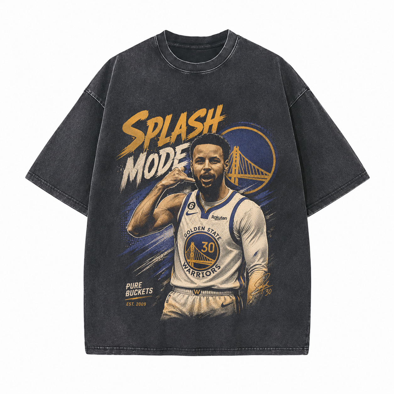 Splash Mode Printed Unisex Washed T-Shirt