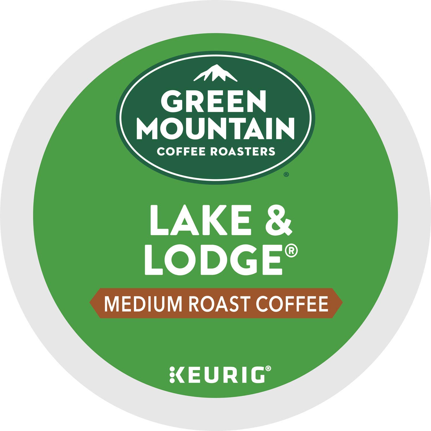 Green Mountain Coffee Roasters Lake & Lodge Keurig Single-Serve K-Cup pods. Medium Roast Coffee. 24 Count