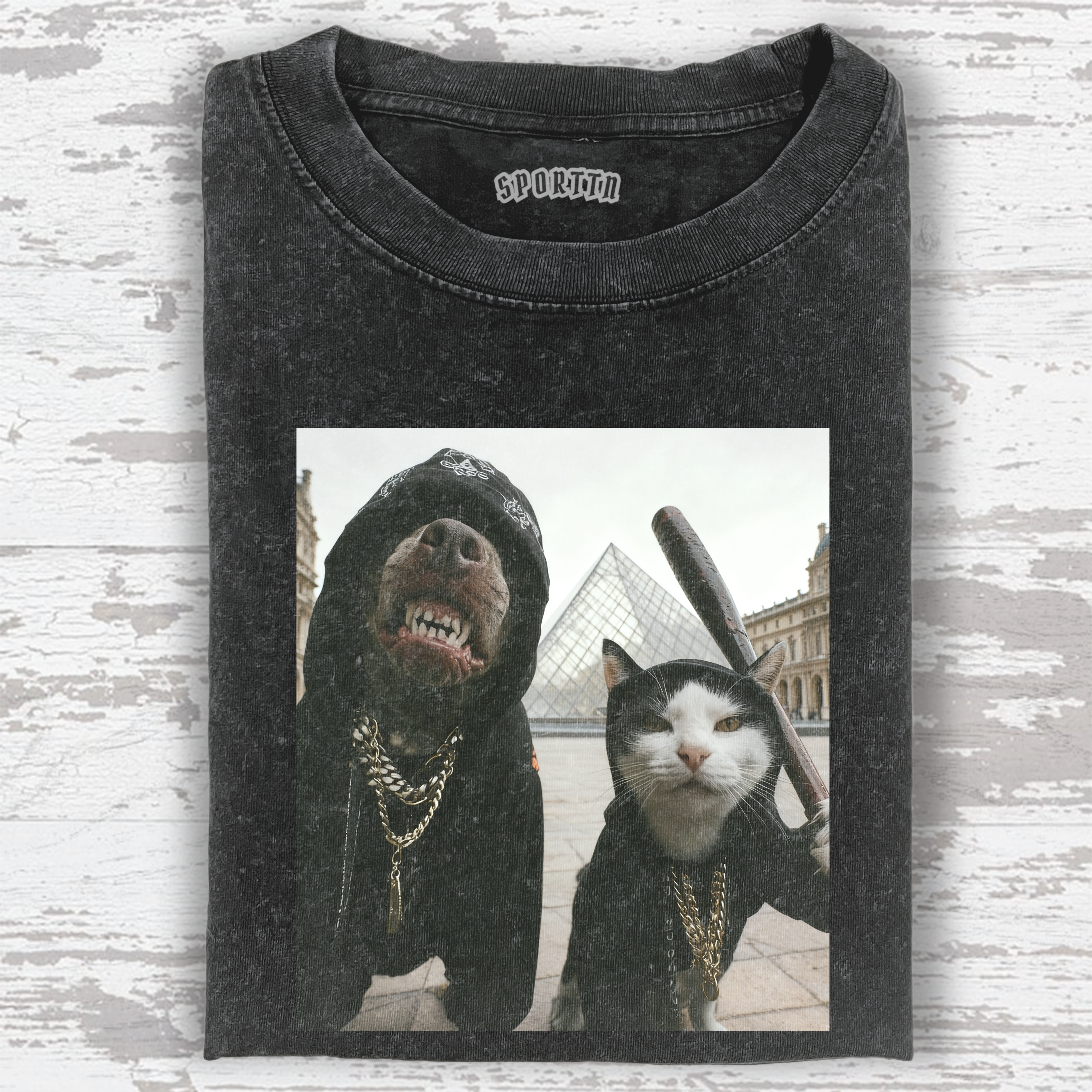 FUNNY CATS AND DOGS TEE
