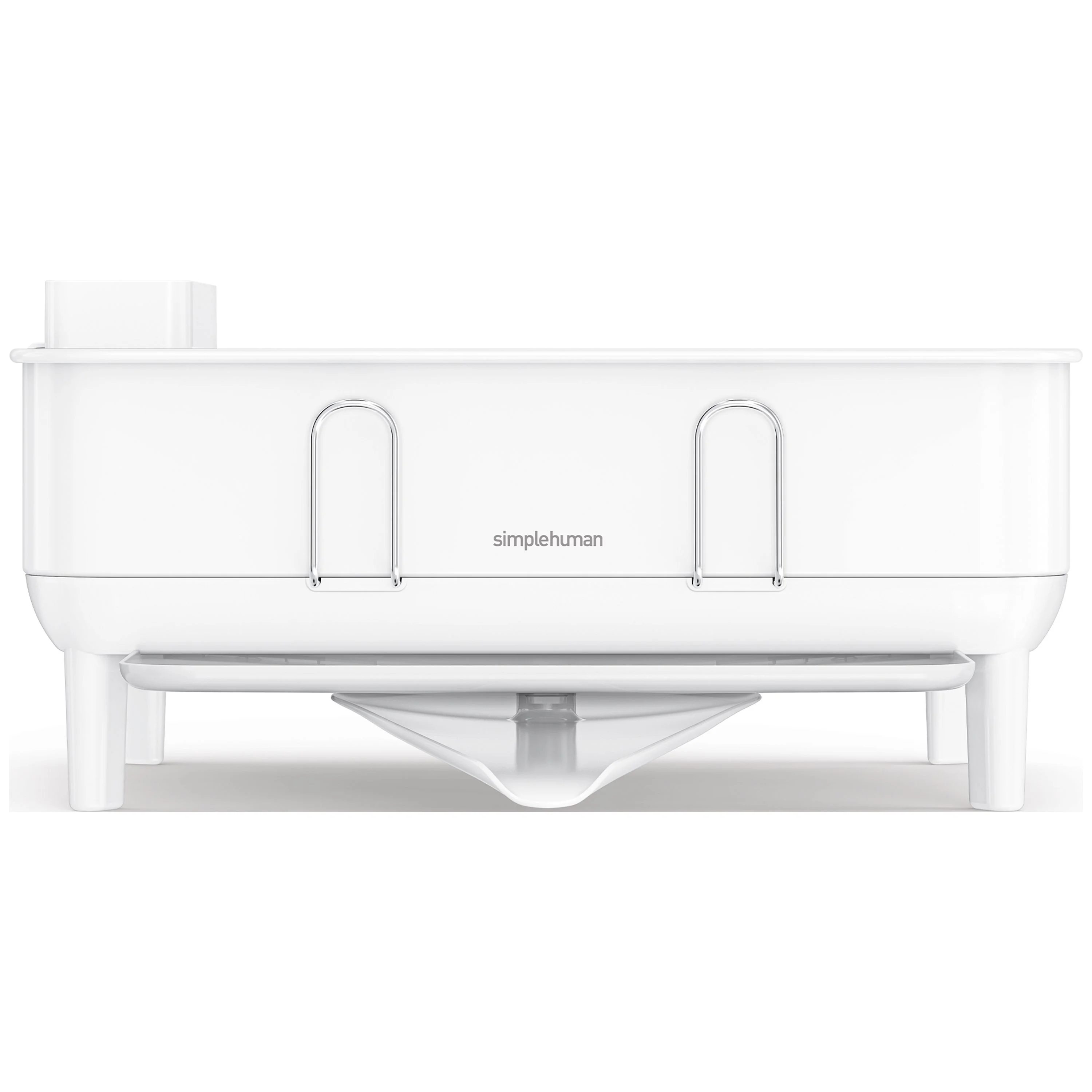 simplehuman Kitchen Dish Drying Rack, Fingerprint-Proof Stainless Steel Frame, Grey Plastic - Image 13