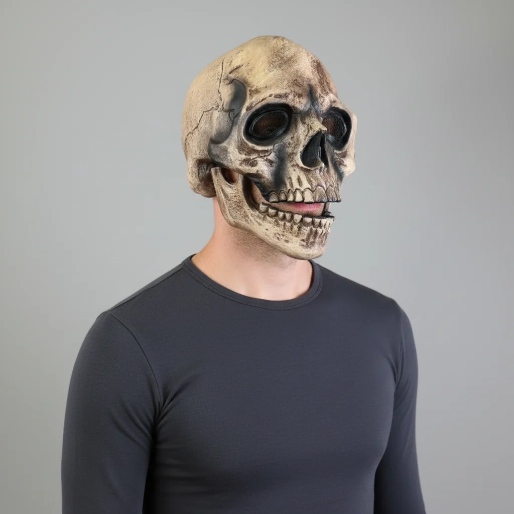 Halloween Costume Mask Skull Moving Jaw Cosplay Accessory Halloween Costume Mask Skull Moving Jaw Cosplay Accessory