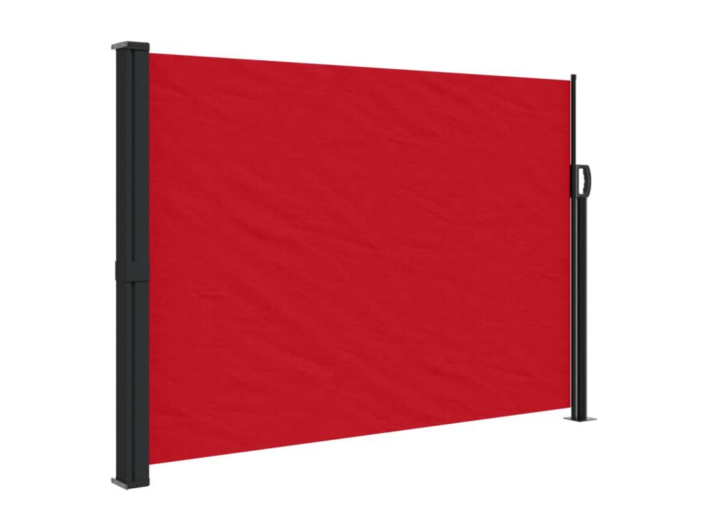 Toldo lateral retráctil rojo 140x600 cm