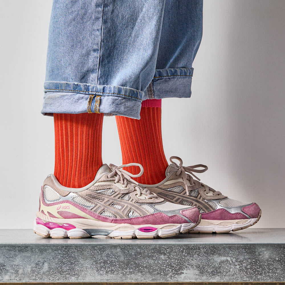 Merci - Chaussettes Theodora - Rouge Rose