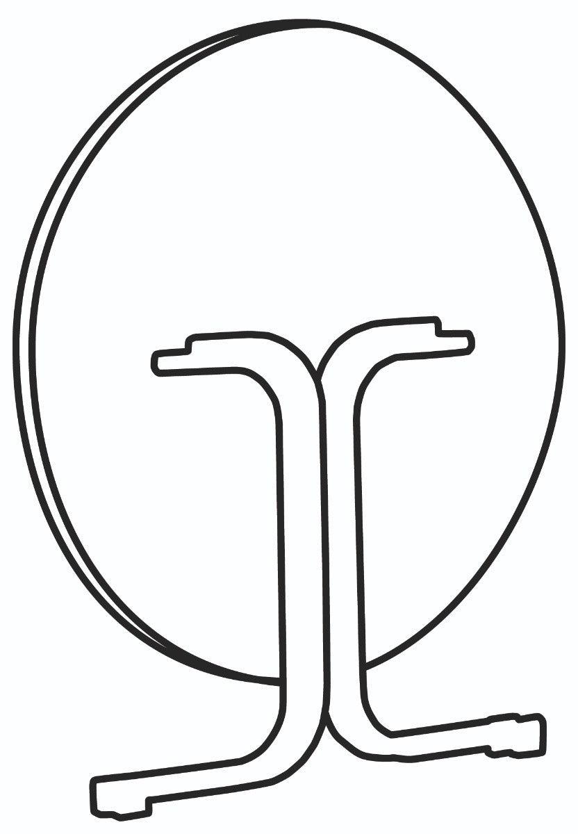 Sieger Boulevard klaptafel 100 cm rond - Antraciet