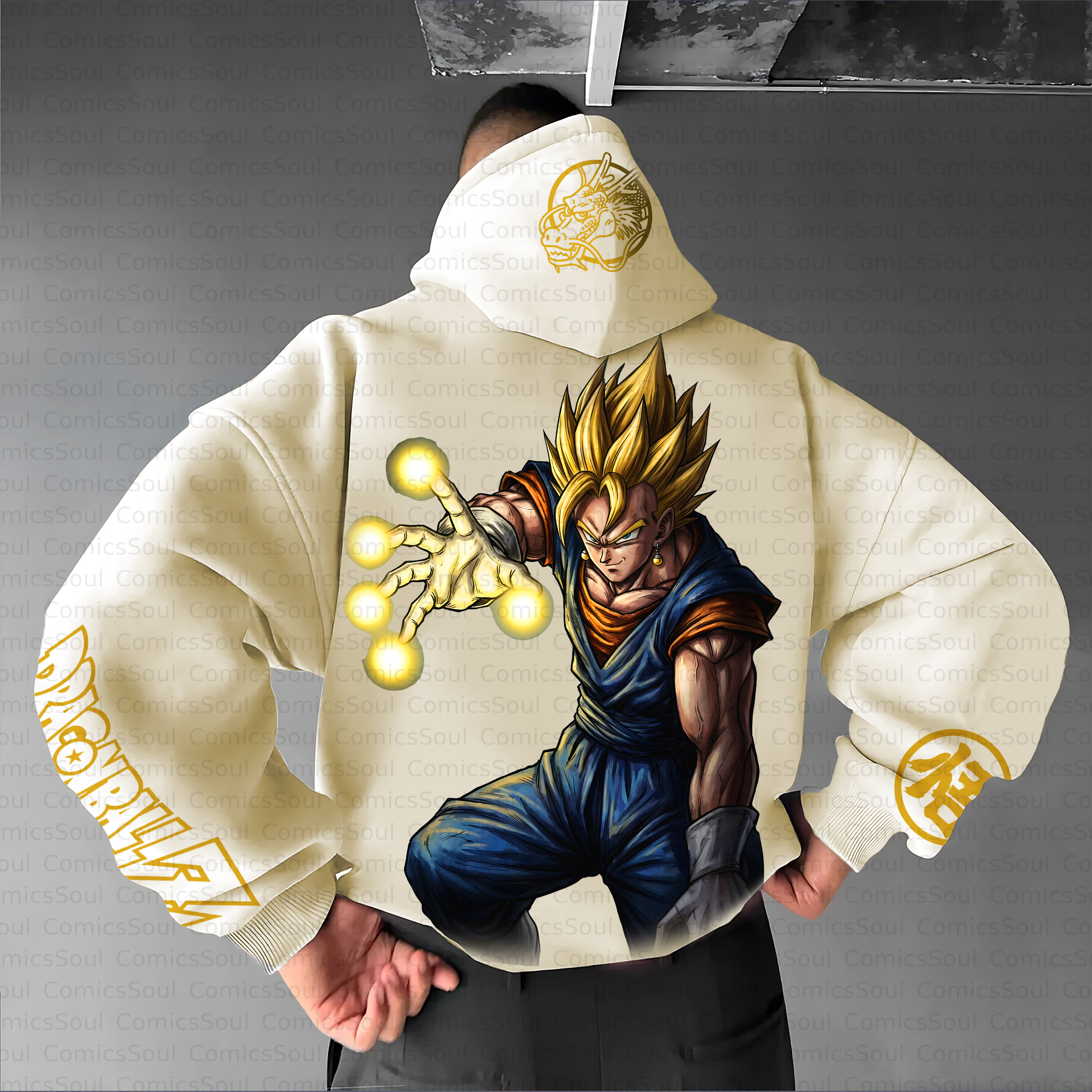 Unisex Anime Inspired Vintage Plush Hoodie