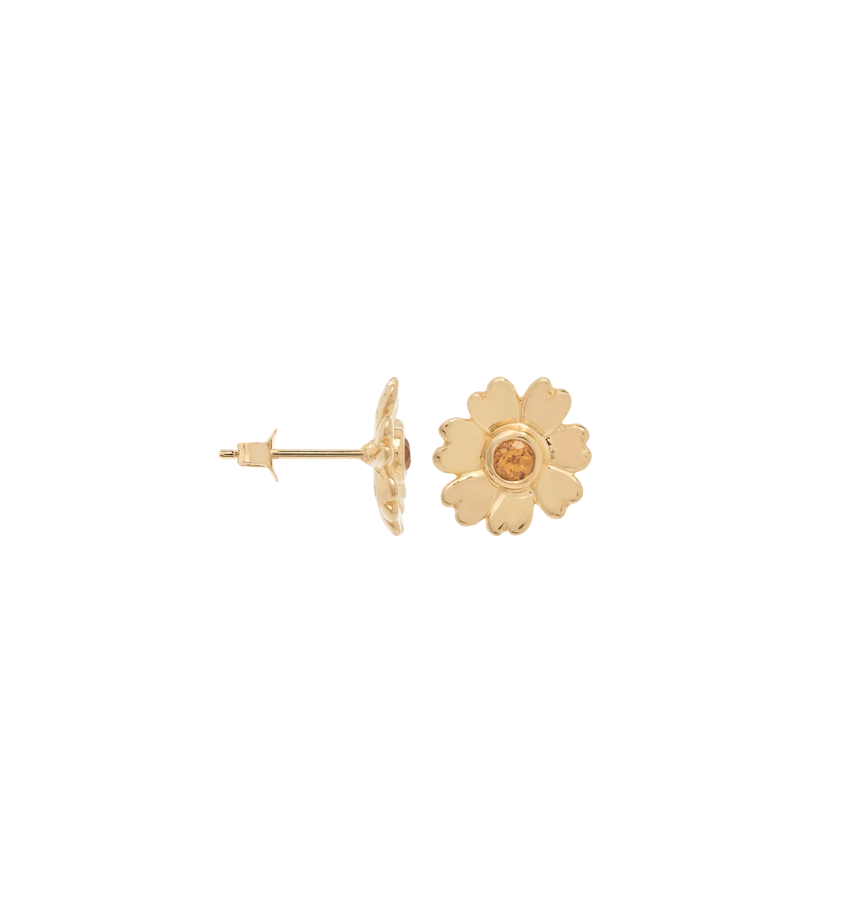 Single Tiny Poppy Stud 14K