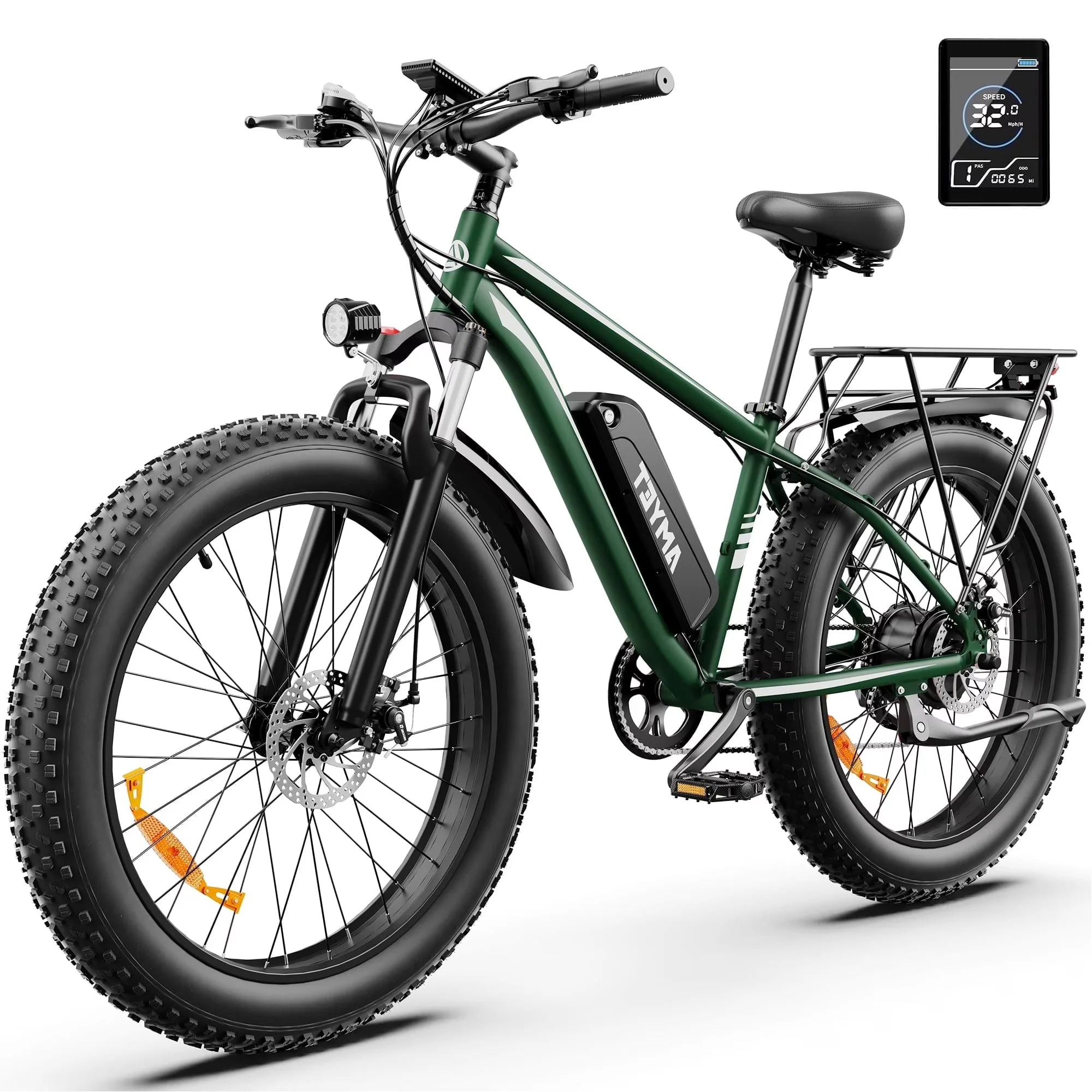 AMYET 26 x 4 Fat Tire Electric Mountain Bike, 48V 15Ah, 7-Speed - EB26 - Image 3 AMYET 26 x 4 Fat Tire Electric Mountain Bike, 48V 15Ah, 7-Speed - EB26 - Image 3
