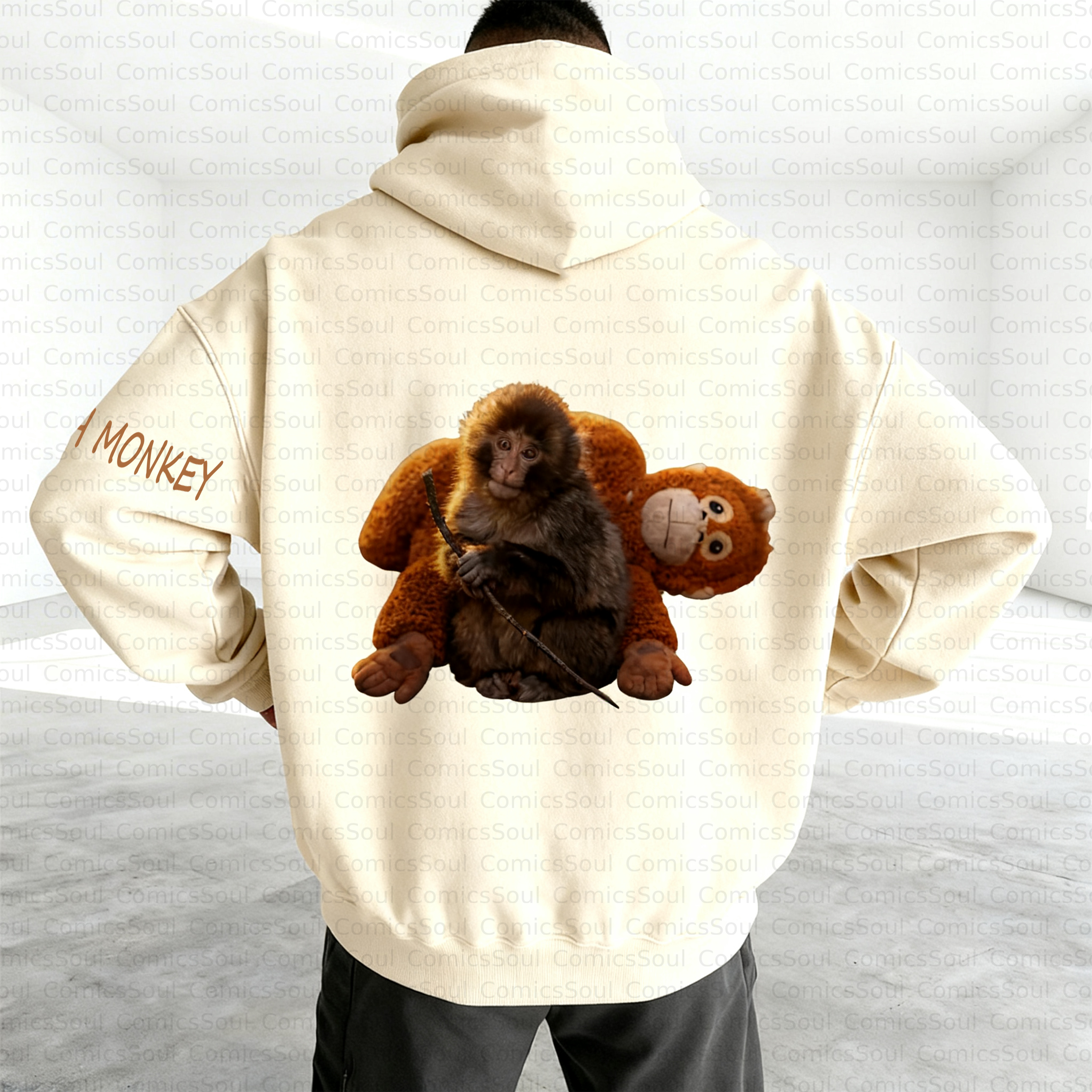 Unisex Anime Inspired Vintage Plush Hoodie
