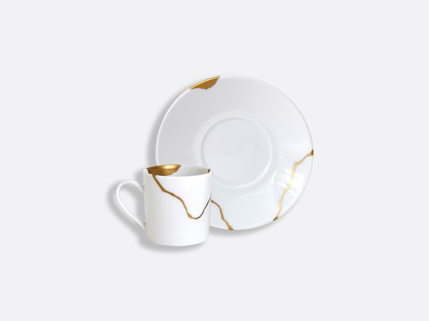 Coffret de 6 tasses et soucoupes à café assorties 8 cl