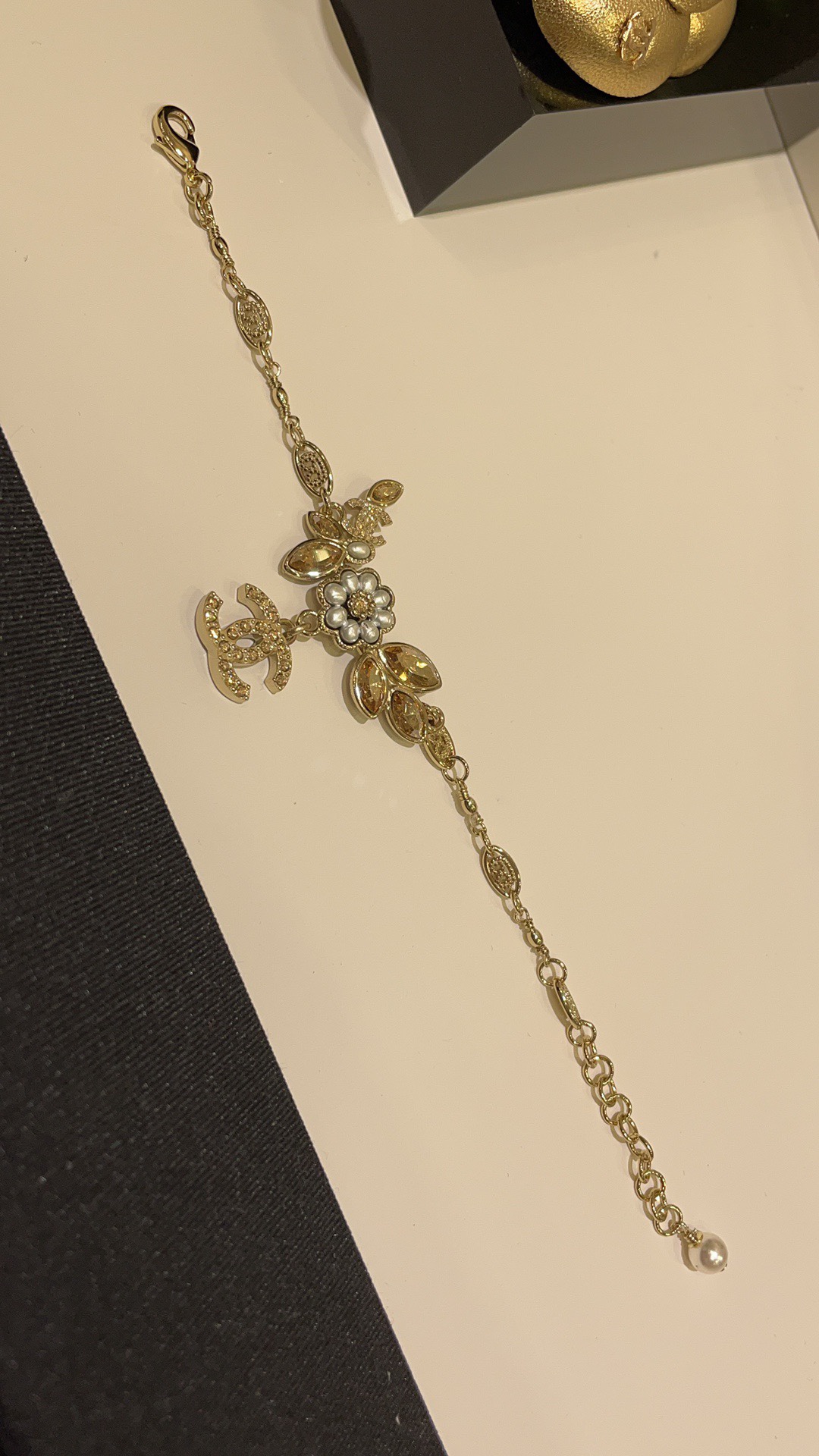 Chanel Ear of Wheat Pearl Flower Bracelet - Original Replica Club