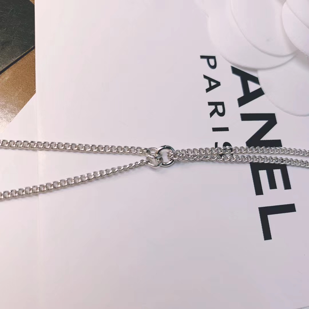 Chanel Silver Color Tassel Pendant Necklace - Original Replica Club