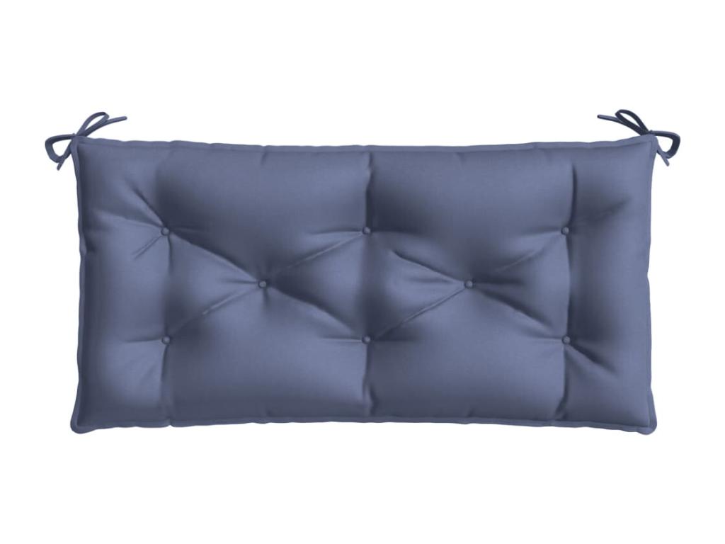 Cojín para banco de jardín tela Oxford azul marino 110x50x7 cm