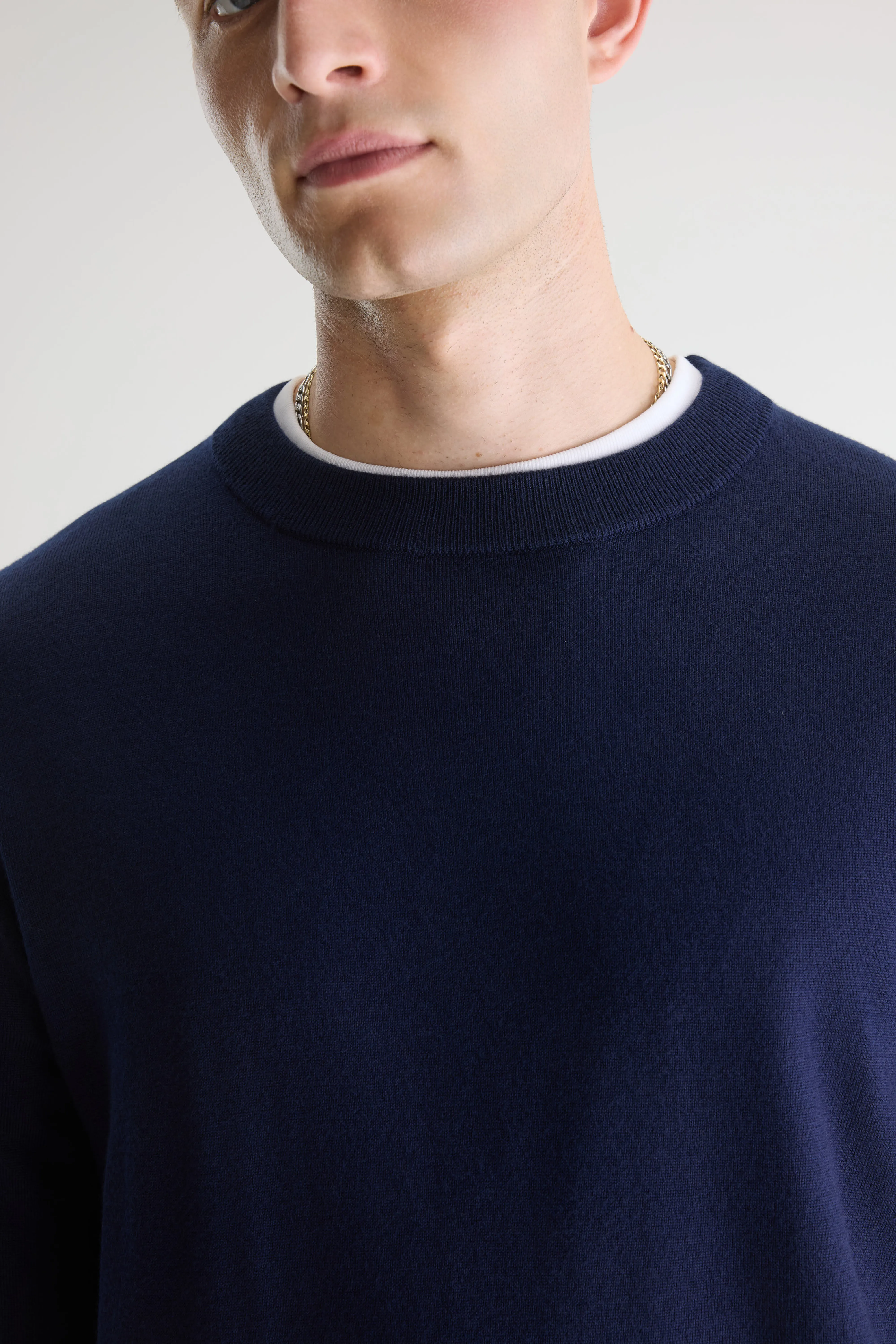 Bellerose Dilliv crewneck navy sweater (251 / M / NAVY)