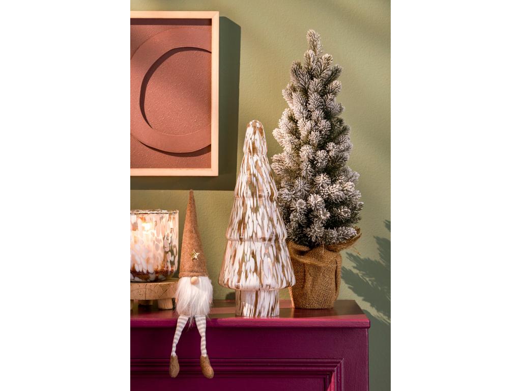 Árbol de Navidad decorativo de PE (polietileno) - 60 x Ø30 - Verde escarcha -