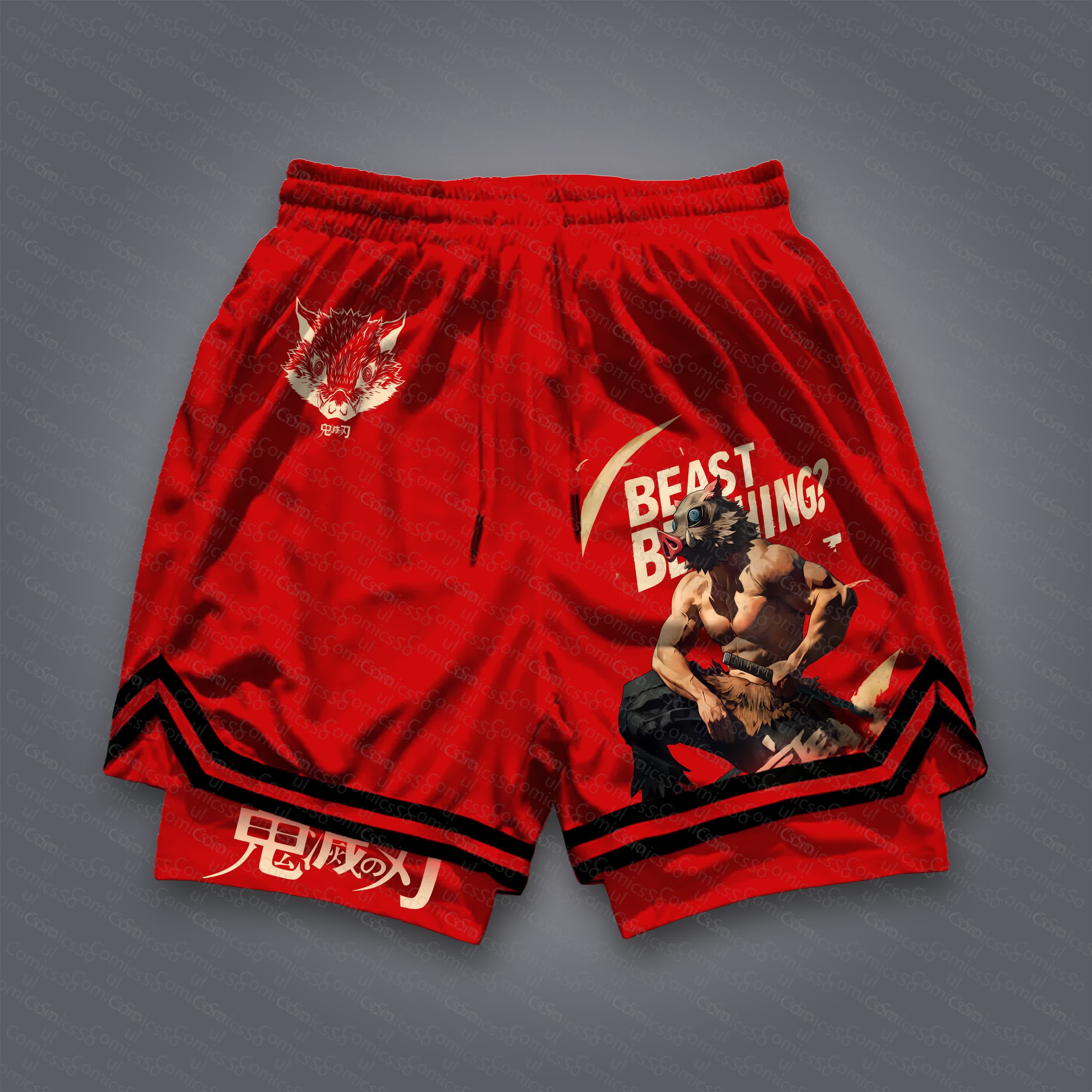 Unisex  “Comicssoul” Casual Anime Streetwear Shorts
