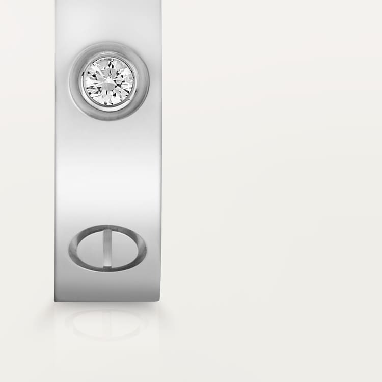 Replicate LOVE ring, small model, 1 diamond(1:1 replica) - Original Replica Club