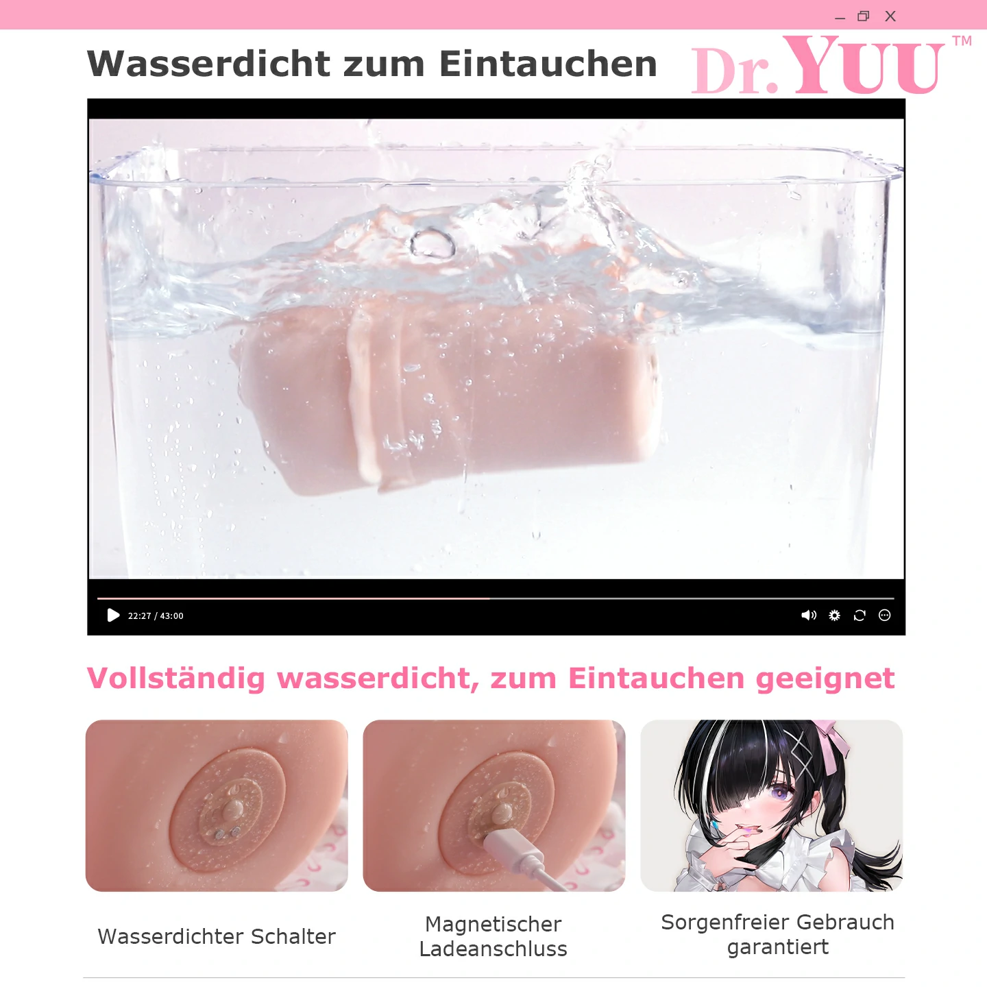 Dr.YUU elektrischer Zungen-Masturbator mit 360 Grad Oral-Stimulation und Vibration – Bild 6