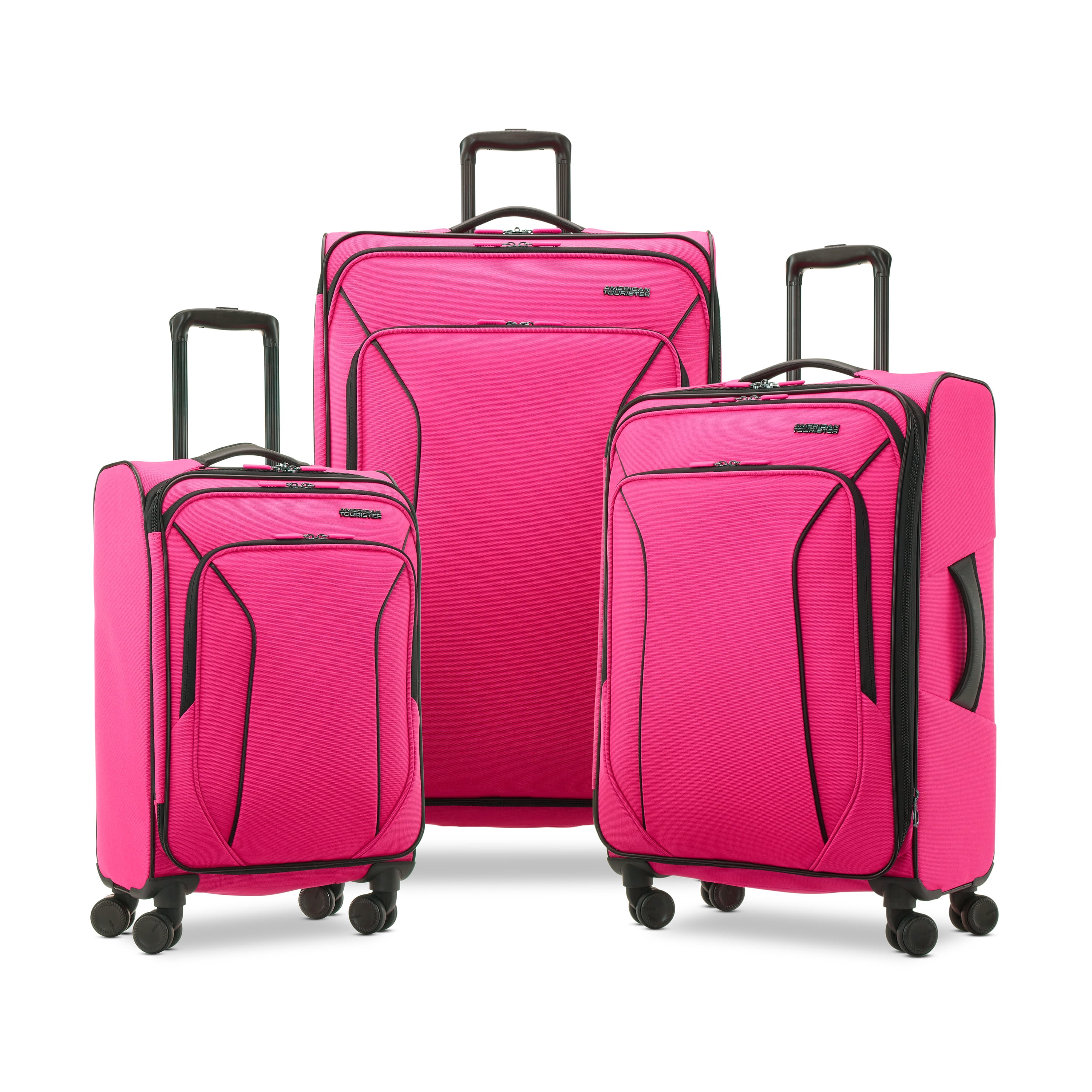 American Tourister X-Lite 3-Piece Luggage Set with Spinner Wheels - Light Grey - Image 19