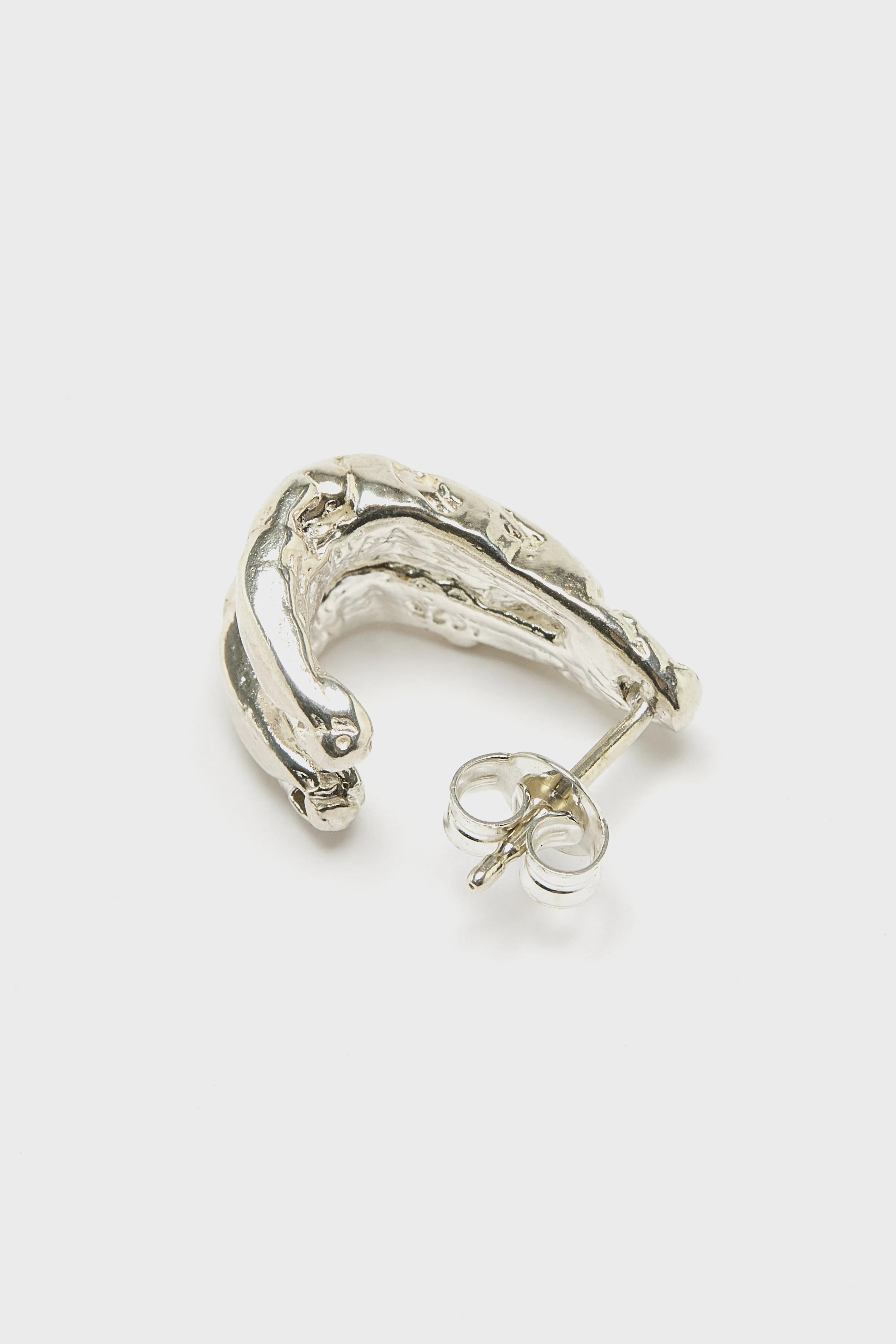 Bellerose Roca Hoop Stud Earring  (261 / W / SILVER)