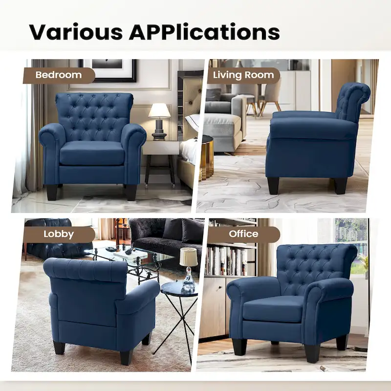 Pellebant Contemporary Club Armchair - Stylish Accent Chair for Living Room
