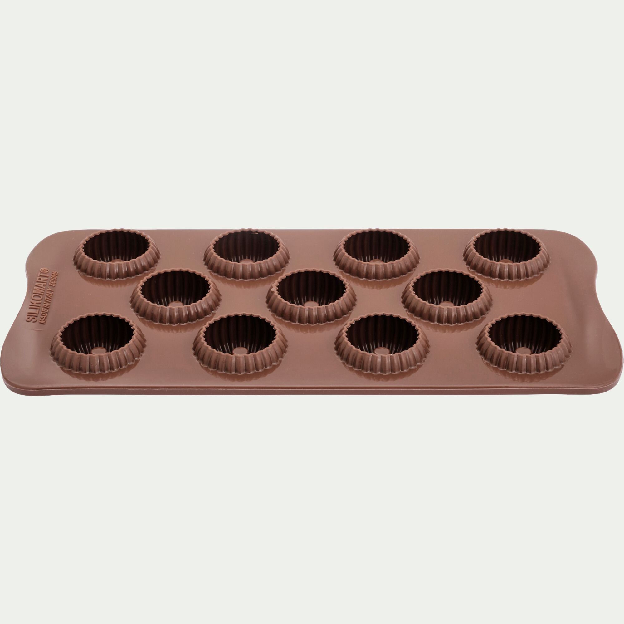 SILIKOMART - Lot de 11 moules en forme de couronne en silicone platinium - marron