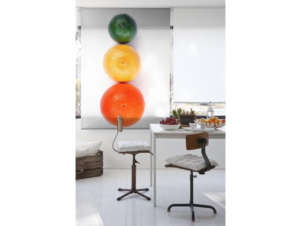 Laocacasas | Estores Personalizados Easyfix de COCINA | 80 x 150 cm (Ancho por Alto) Tamaño de Tela 77 x 150 cm | Modelo C-1089 Color Unico