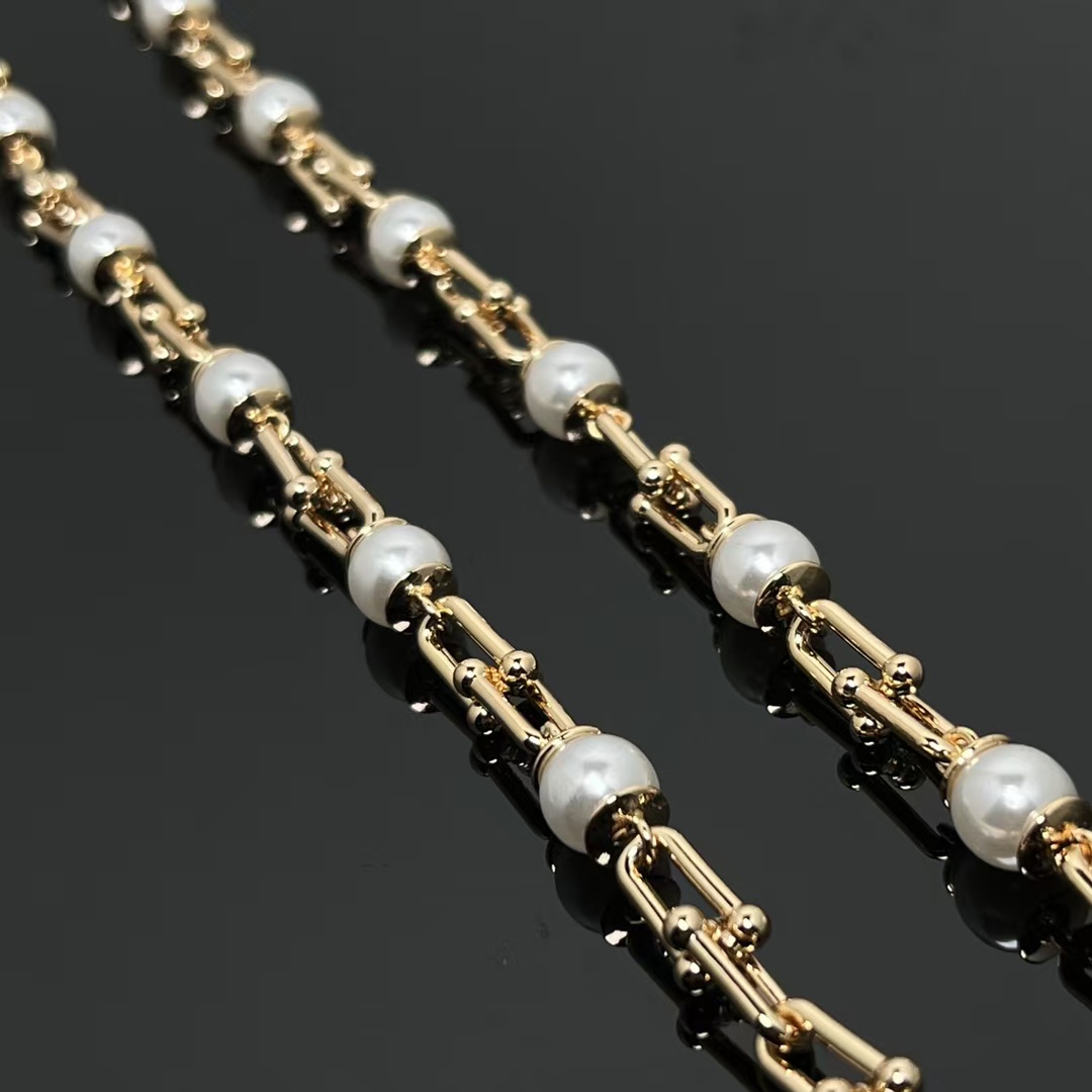 Tiffany HardWear Link Pearl Necklace - Original Replica Club