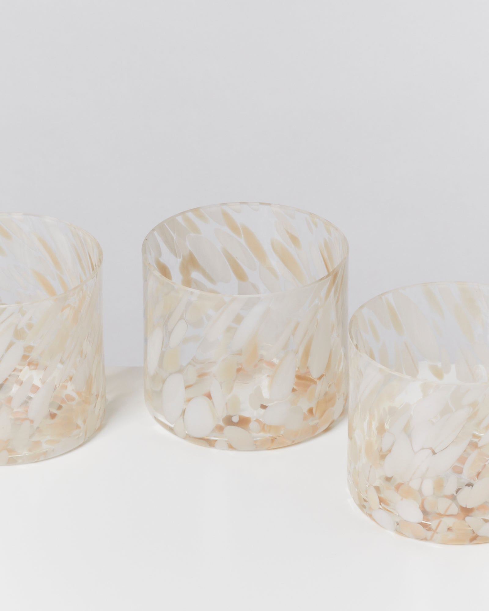 Joia Glas klein drops sand