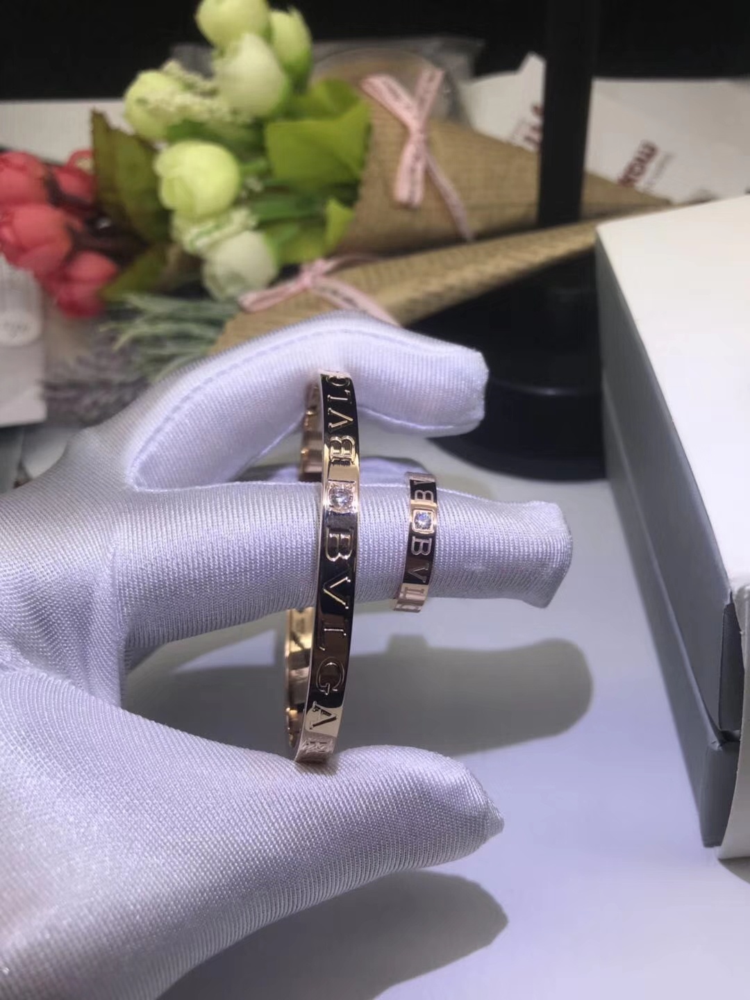 Dupe Bvlgari B.zero1 Ring with Debossed Monogram - Original Replica Club