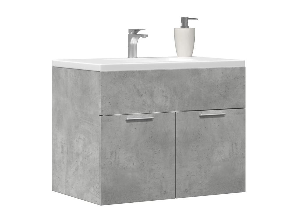 Mueble lavabo Gris hormigón 60x38,5x46 cm Aglomerado