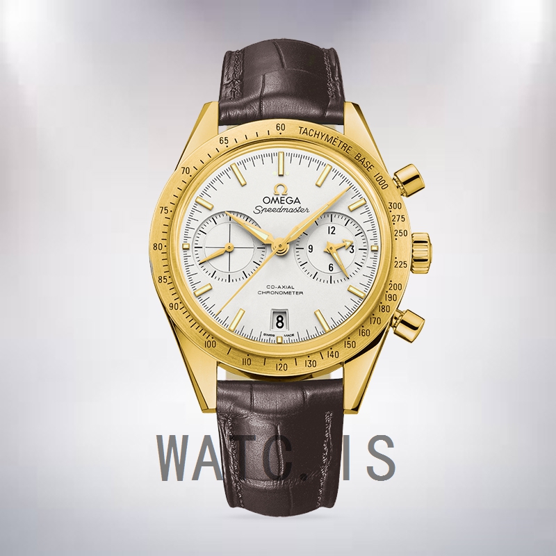 Omega Speedmaster 41mm 331.53.42.51.02.001 Men White Dial Leather Strap