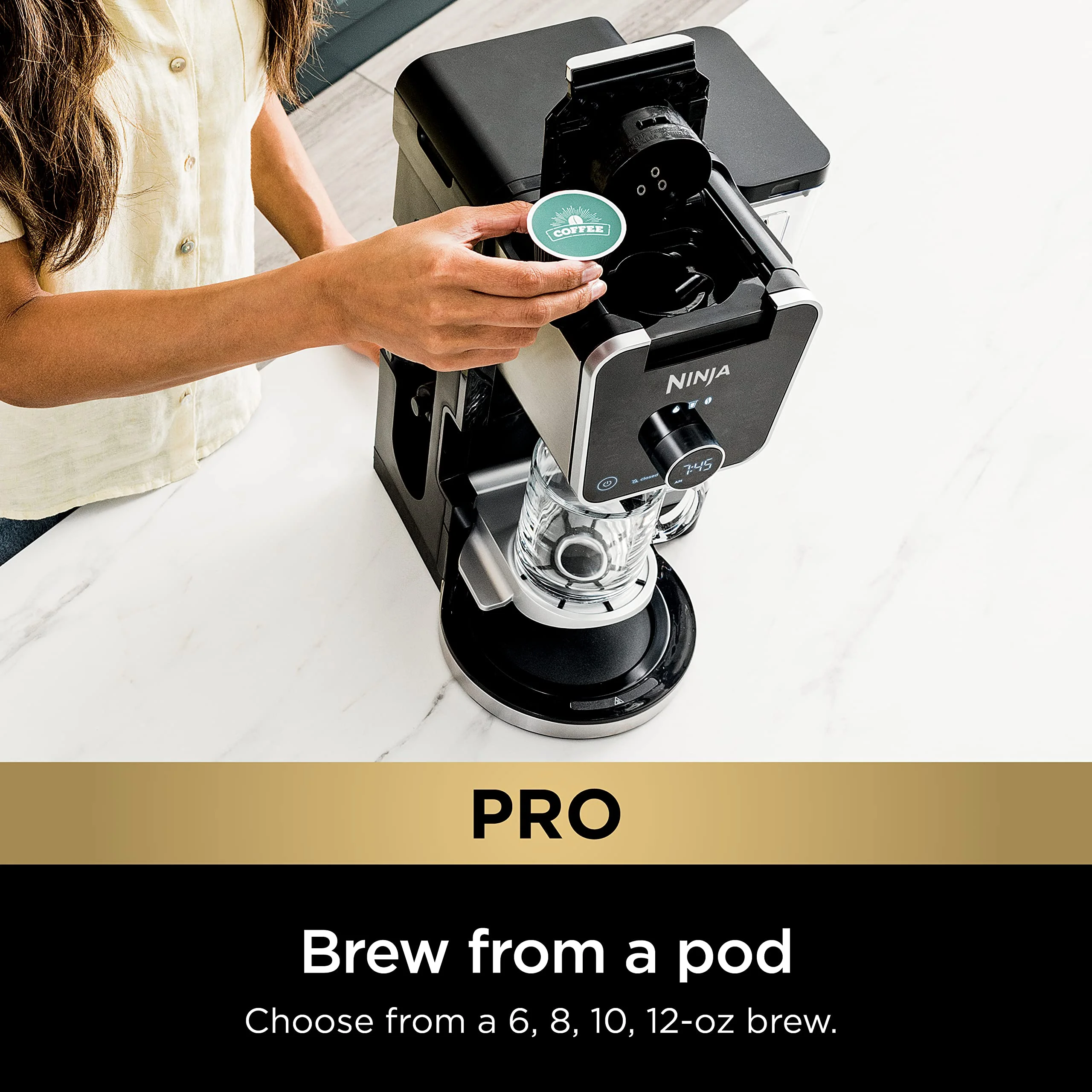 Ninja Drip Coffee Maker With K Cup Combo, DualBrew Pro Specialty Coffee System, Coffee Machine Compatible with K-Cup Pods, 12 Cup Single Serve Coffee Makers with Paper Filter, CFP301 Frother? F - Image 10