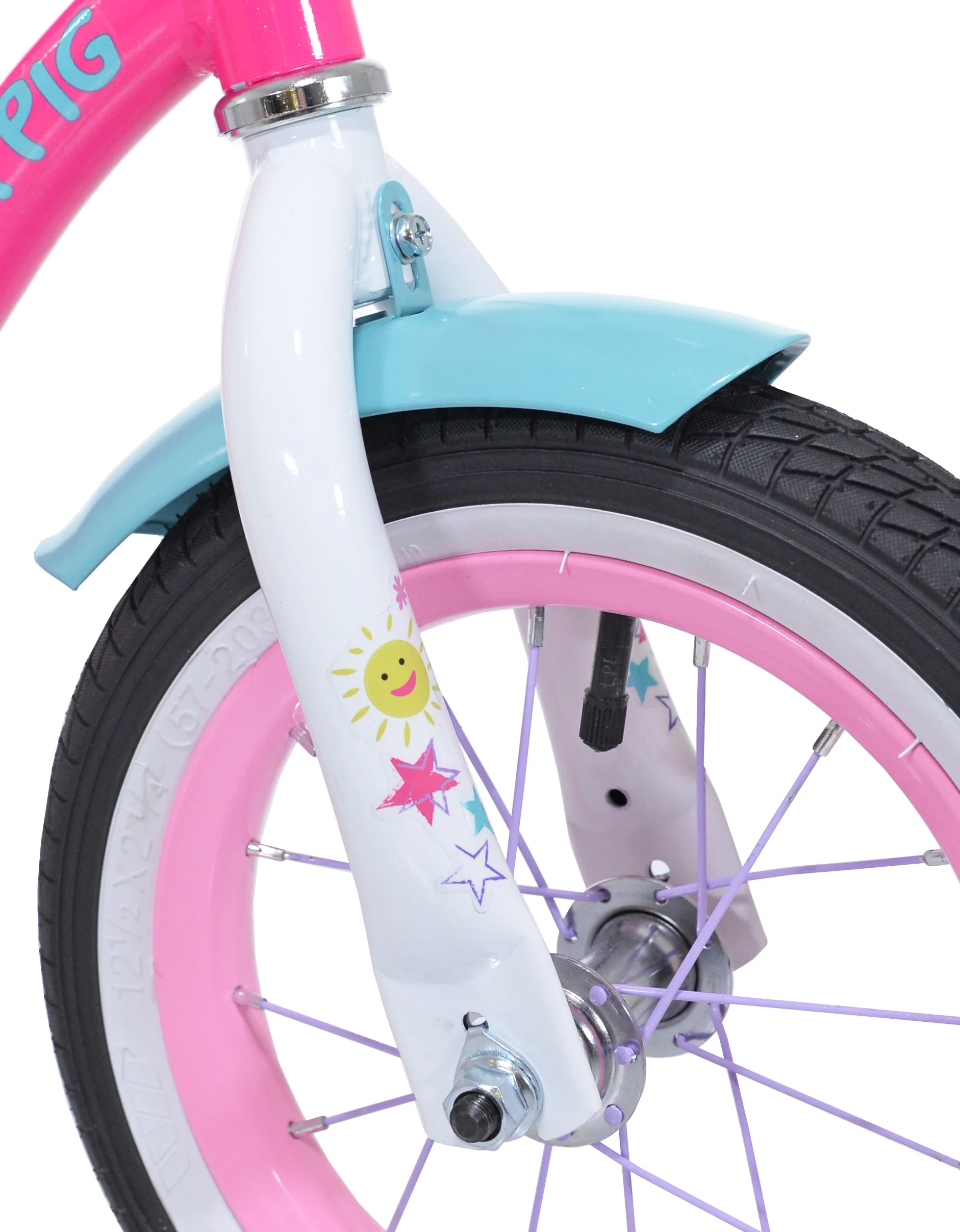 Bicycles Peppa Pig 12" Girl's Child Bicycle, Pink/Blue - Image 3