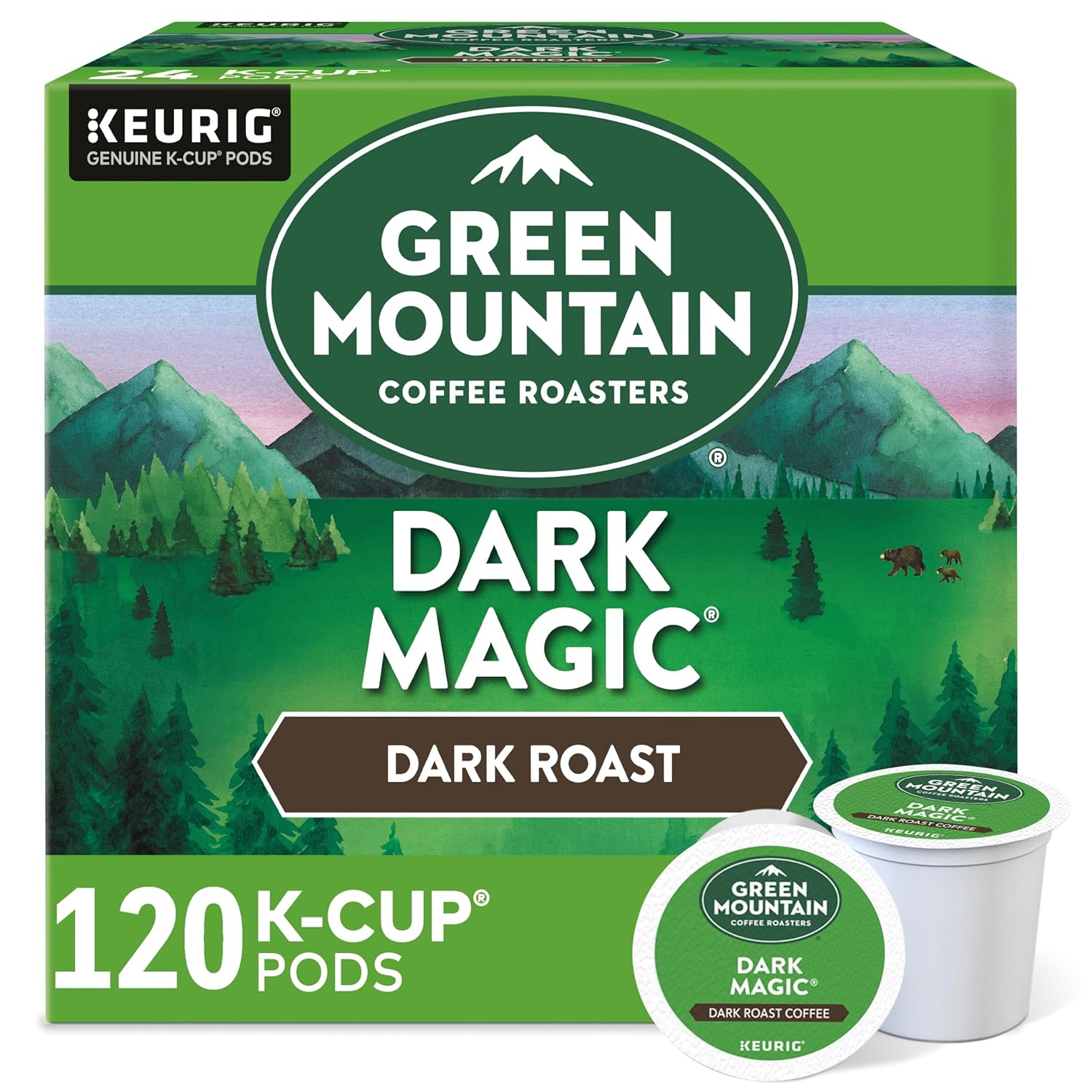Green Mountain Coffee. Dark Magic (Extra Bold). 120-Count K-Cups for Keurig Brewers