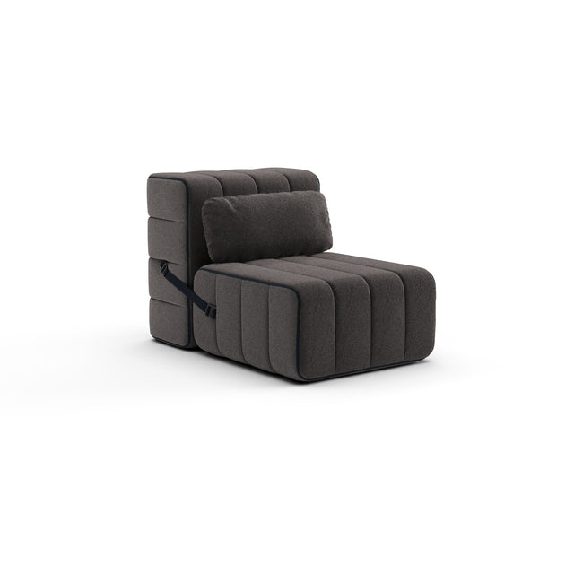 Curt kussen 60x30 - Jet - 9108 (Grijs   Bruin)