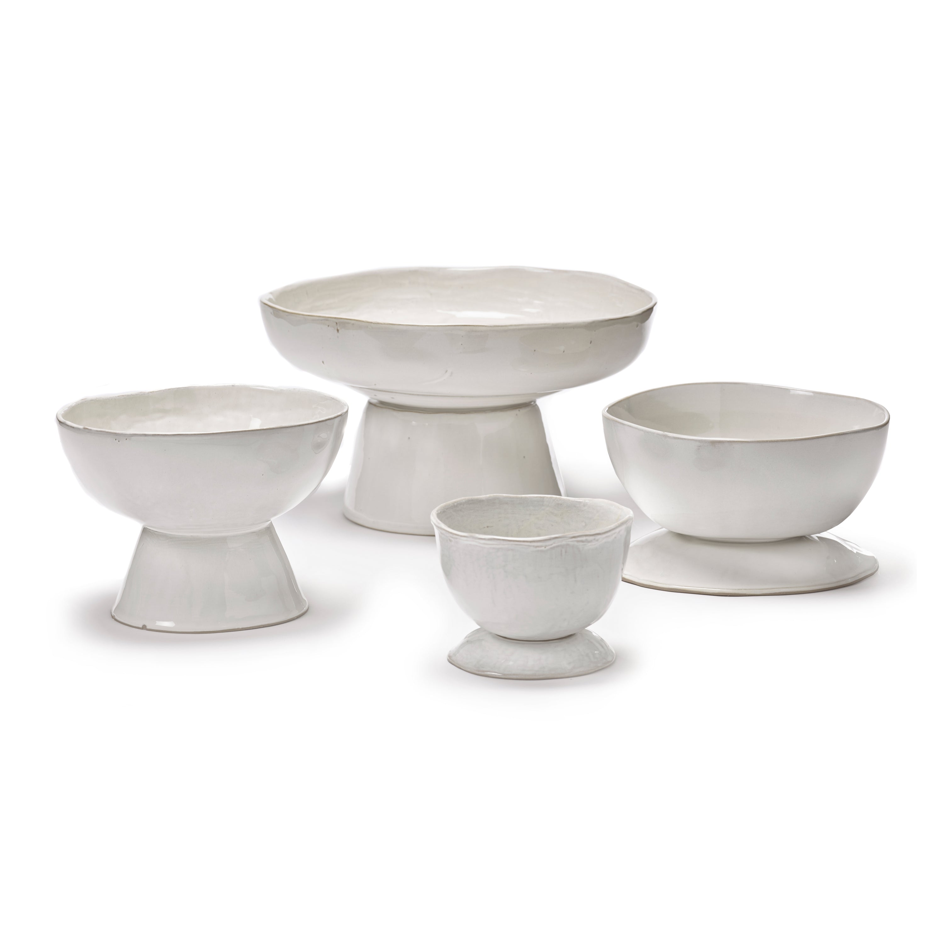 SERAX - Marie Michielssen - La Mère Serveerschaal op Voet - Off-White