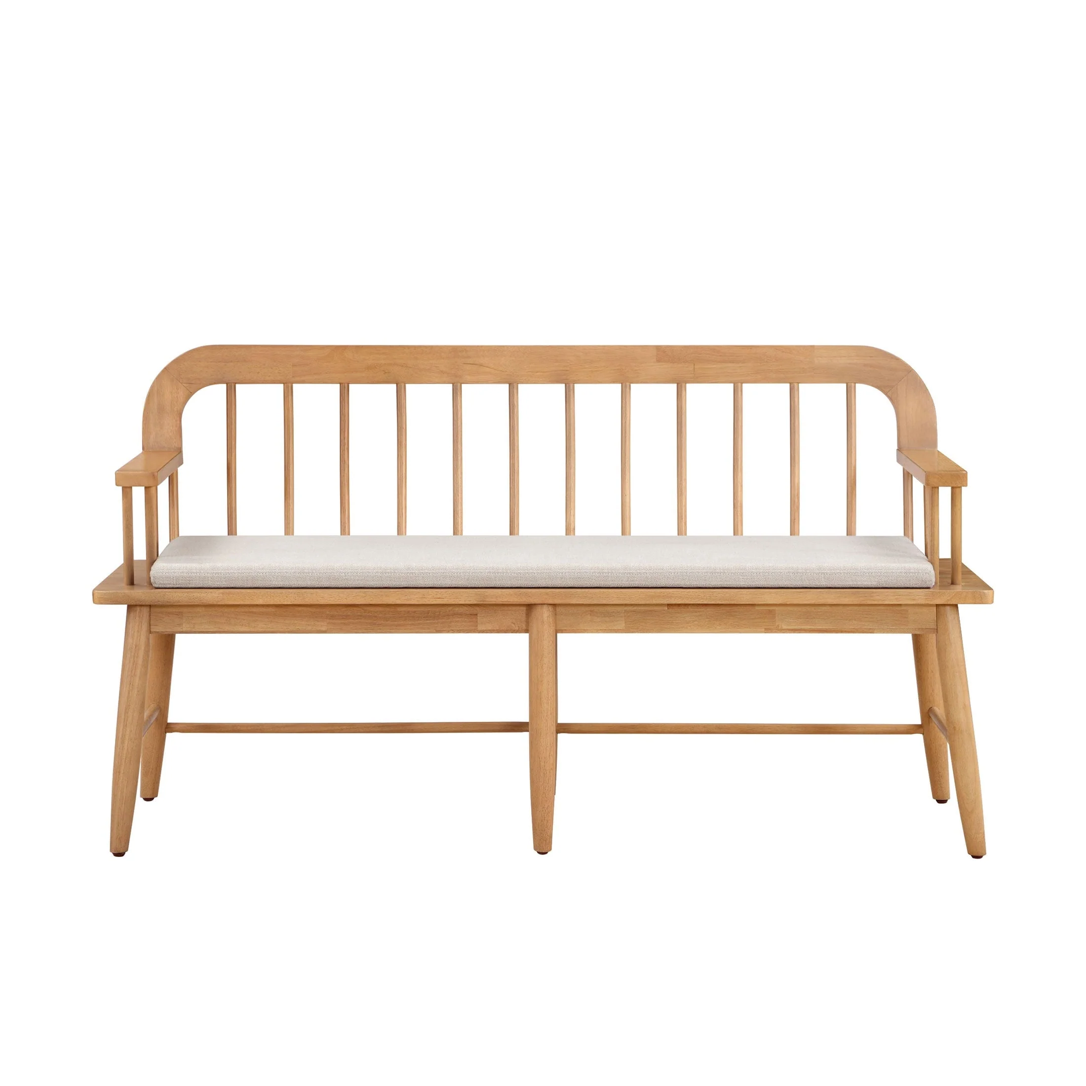 Better Homes & Gardens Windemere Solid Wood Bench, Natural Oak finish, by Dave & Jenny Marrs - Image 4