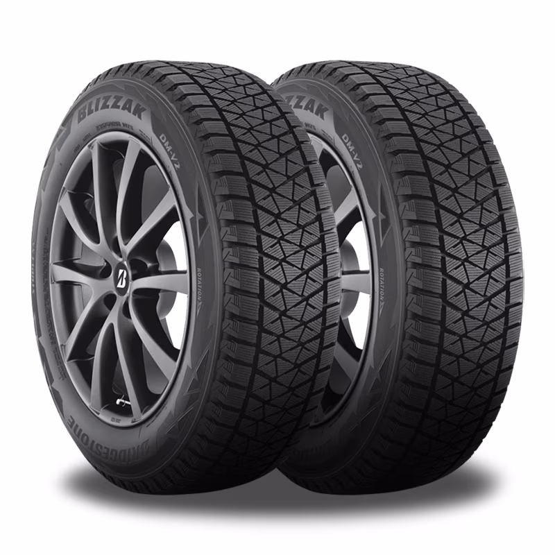 2 Bridgestone BLIZZAK DM - V2 225/65R17 102S High Performance Winter Snow Tires BR015692 / 225/65/17 / 2256517