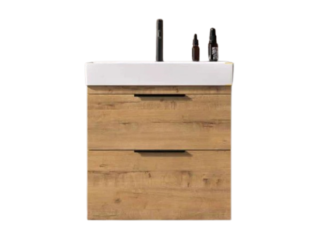 Mueble Baño 2 Cajones + Lavabo Bajo Encimera Mod Elena
